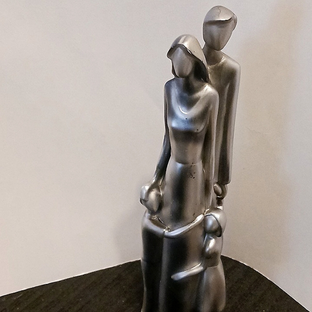 ❤️Abstract Statue Figures Sculpture Artwork 15"inc tall Modest Family